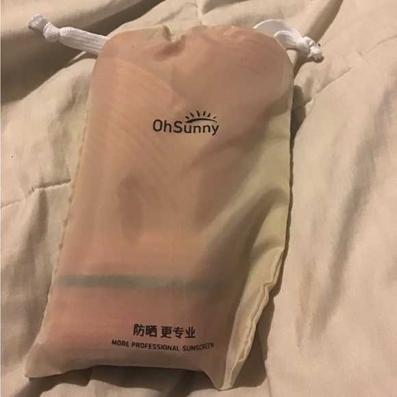 Oh Sunny red visor sun hat with carrying bag NWT - Picture 7 of 7